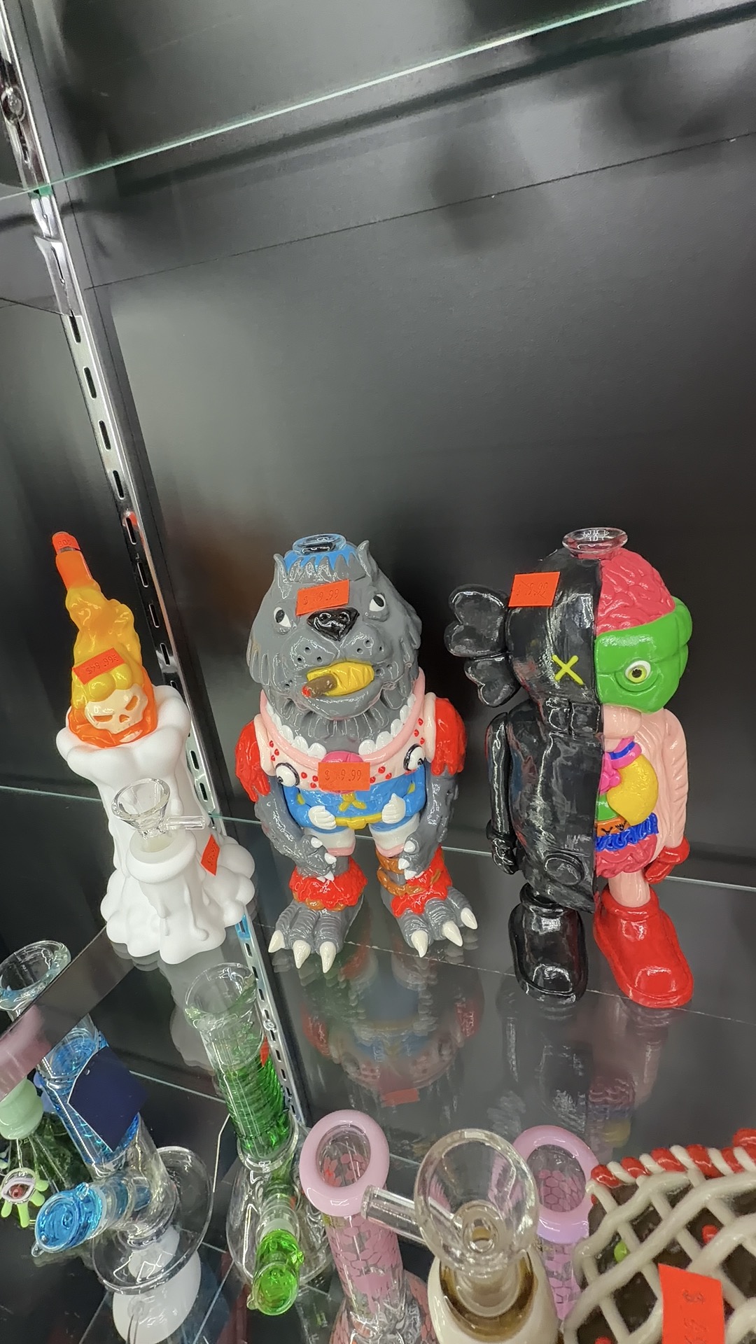 Character themed glass pieces